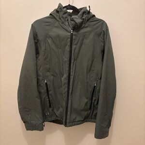 Lands' End Men's Olive Hooded insulated outer layer